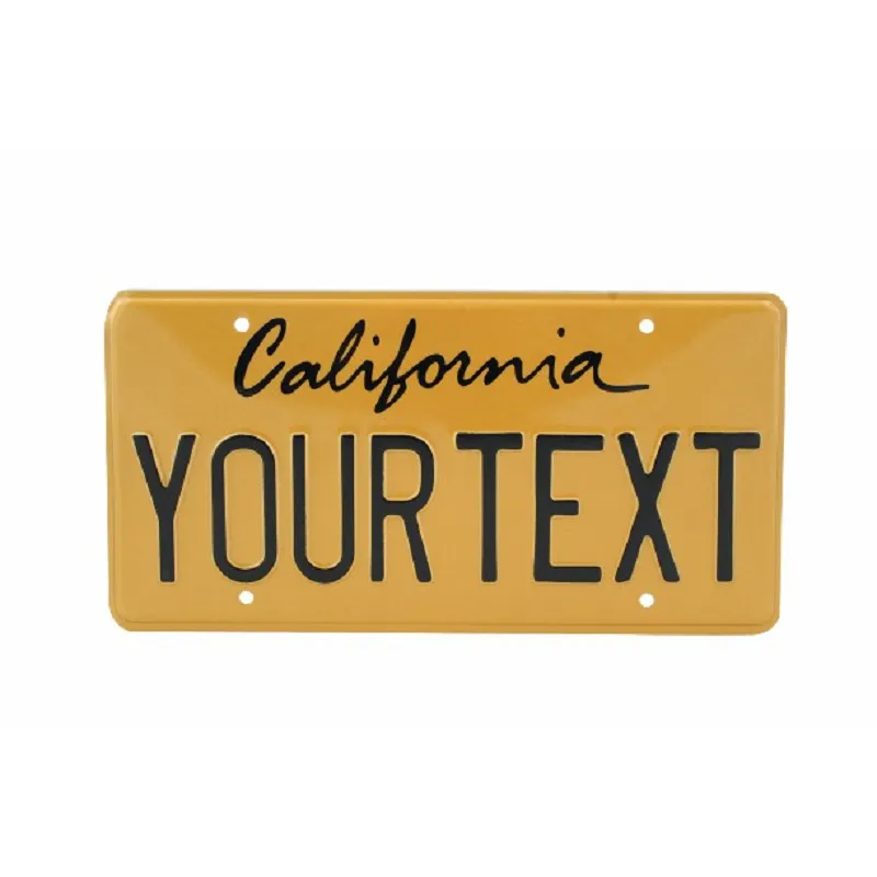 Номерний знак з ретро тисненням